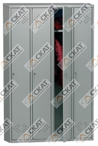 Металлический шкаф для одежды LS-41 - фото