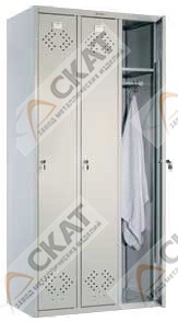 Металлический шкаф для одежды LS-31 - фото