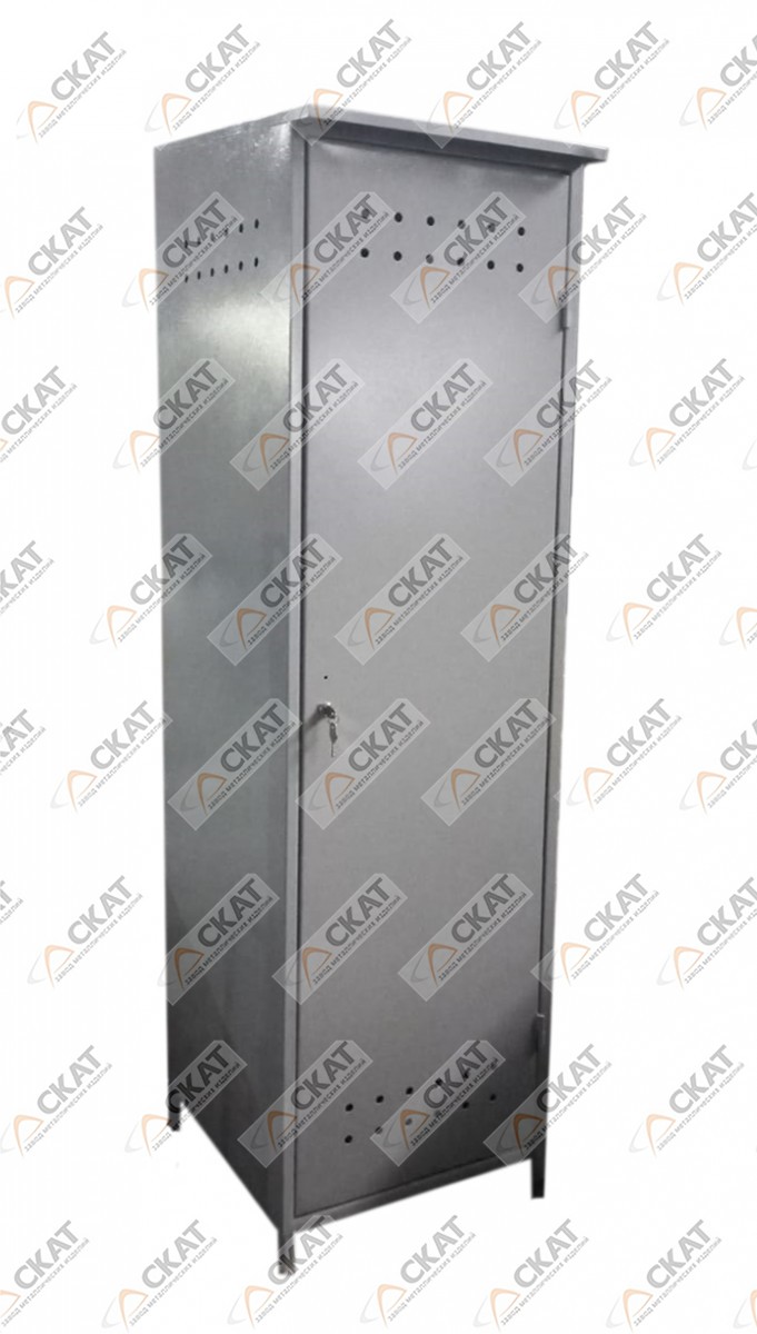 Шкаф металлический "ШГБ-1К" для одного газового баллона ф230 мм - фото