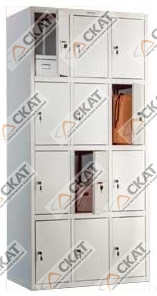 Металлический шкаф для одежды LS-34 - фото
