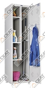 Металлический шкаф для одежды Шкаф для хозинвентаря LS-11-50 - фото
