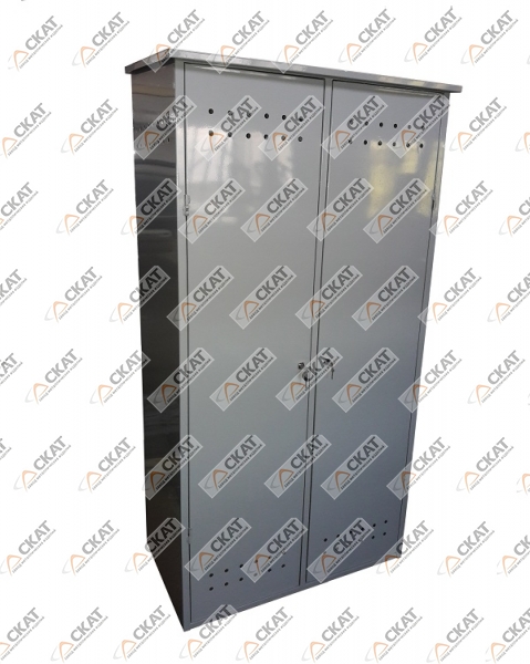 Шкаф металлический "ШГБ-3К" для трех газовых баллонов ф230 мм - фото